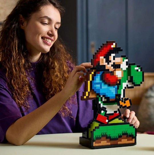 LEGO Super Mario World Mario & Yoshi Pentru 18+ Ani 1215 Bucăți