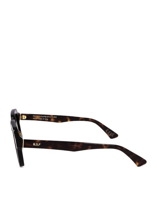 Retrosuperfuture Lazarus Unisex Sunglasses with Black Plastic Frame and Green Lens RETROSUPERFUTURE-LAZARUS