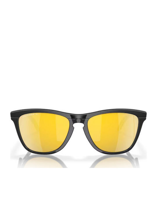 Oakley Frogskins Unisex Sunglasses with Black Plastic Frame and Yellow Mirror Lens OO9289-06
