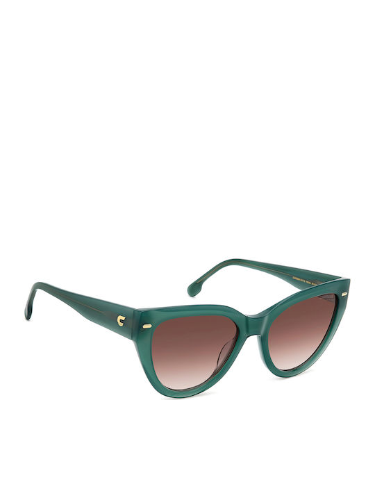Carrera Damentränenbrille mit Grünen Horn umrandeten Rahmen und Gray Verlaufsfarbe Gläser 3017/S 1ED/HA