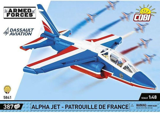 Cobi Building Blocks Alpha Jet Patrouille de France For 7+ Years 387 Pieces