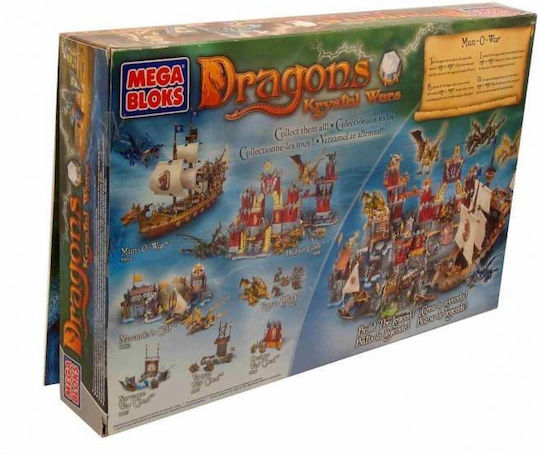 Mega Bloks Blocks Dragons Krystal Wars Man O' War for 8+ Years 250pcs