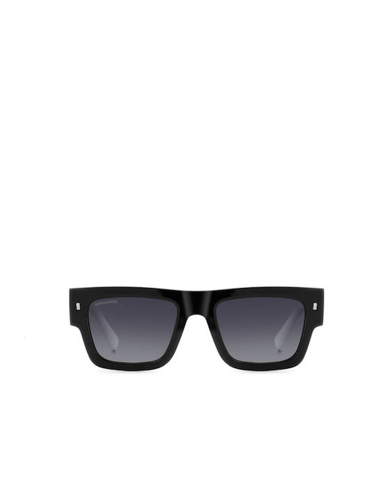 Dsquared2 Icon Men's Sunglasses with Black Plastic Frame and Black Gradient Lens ICON 0021/S 807/9O