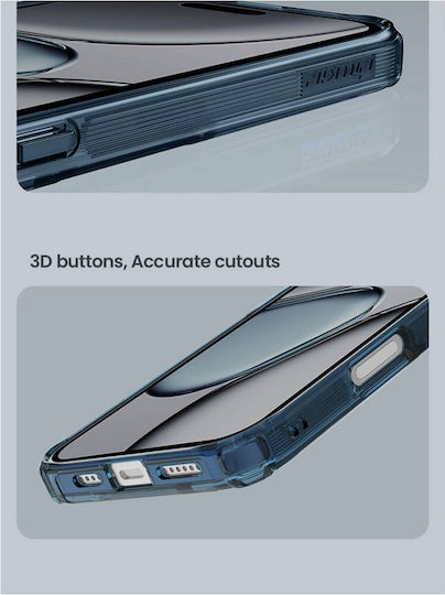 Nillkin Nature Tpu Pro Umschlag Rückseite Silikon mit Band Blau (iPhone 17 Pro Max / iPhone 17 Pro / iPhone 16 Pro Max)