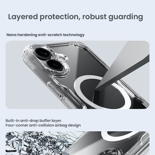 Nillkin Nature Tpu Pro Magnetic Umschlag Rückseite Silikon Blau (iPhone 16)