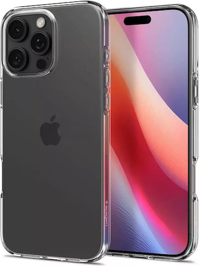 Spigen Liquid Crystal Umschlag Rückseite Silikon Transparent (iPhone 16 Pro Max)