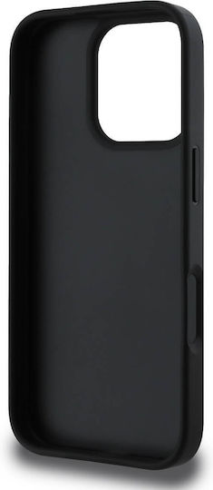 Guess 4g Big Logo Back Cover Synthetic Leather Black (iPhone 16 Pro Max)