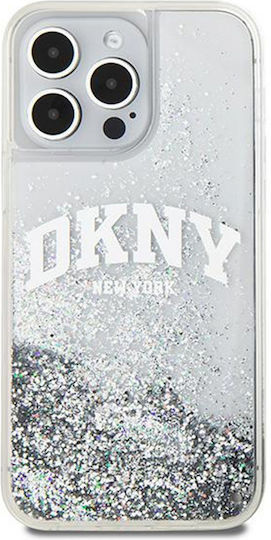 DKNY Liquid Back Cover Plastic / Silicon Alb (iPhone 15 Pro)