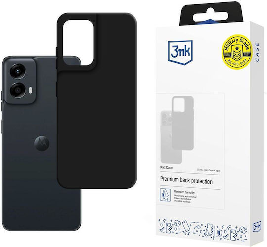 3MK Matt Back Cover Tempered Glass Μαύρο (Motorola Moto G Stylus 5G)