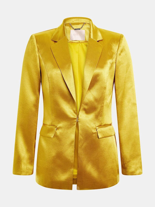 Guess Long Women's Blazer Yellow