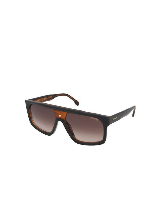 Carrera Men's Sunglasses with Black Tartaruga Plastic Frame and Brown Gradient Mirror Lens 1061/S 37N/A8