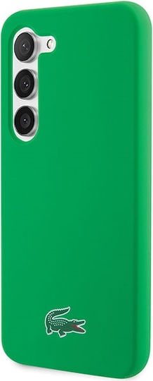 Lacoste Silicone Silicone Back Cover Πλαστικό / Σιλικόνης Πράσινο (Galaxy S23+)