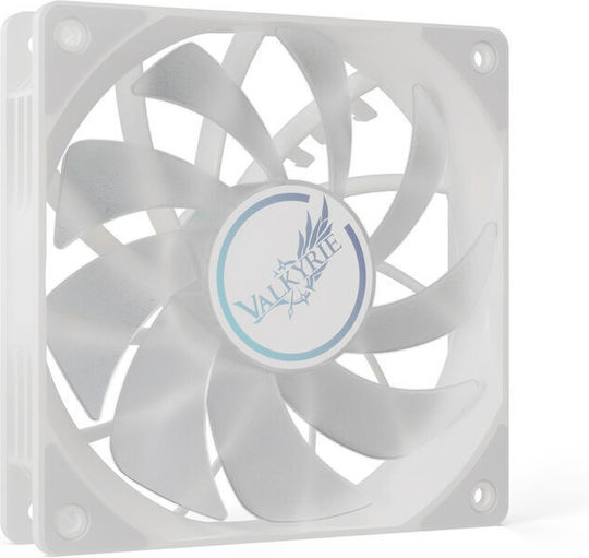 Valkyrie V12F Case Fan 120mm (1850rpm / 75cfm) με ARGB Φωτισμό και Σύνδεση 4-Pin PWM Λευκό