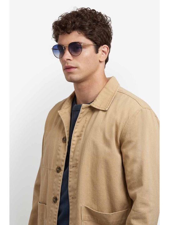 Carrera Unisex Sunglasses with Gold Metallic Frame and Grey Gradient Lenses 339/S RHL/08