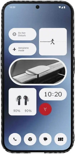 Techsuit Carbon Back Cover Negru (Nothing Phone (2a), Nothing Phone (2a) Plus)