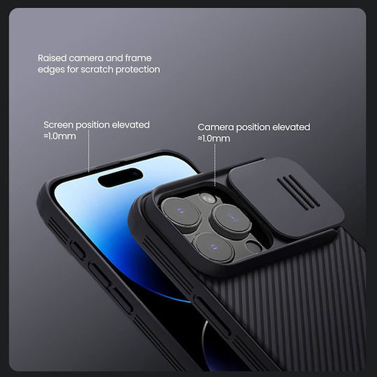 Nillkin Camshield Pro Umschlag Rückseite Kunststoff Blau (iPhone 17 Pro / iPhone 16 Pro)