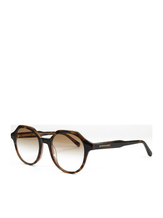 Scotch & Soda Sodra Слънчеви Очила Кафяви с Пластмасова Рамка