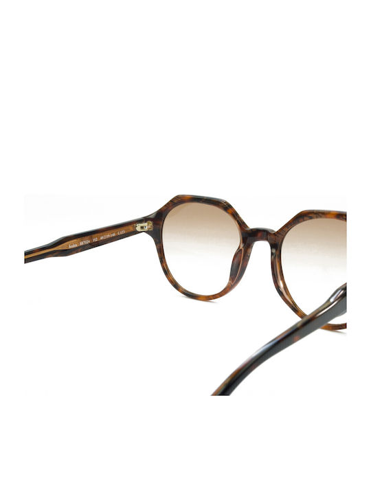 Scotch & Soda Sodra Women's Sunglasses with Brown Tartaruga Plastic Frame and Brown Gradient Lens SS7024 102