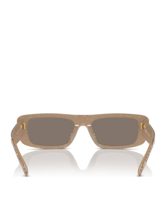 Emporio Armani Women's Sunglasses with Beige Plastic Frame and Brown Mirror Lens EA4229U 61195A