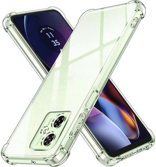 Techsuit Shockproof Clear Back Cover Silicone Transparent (Motorola Moto G55)