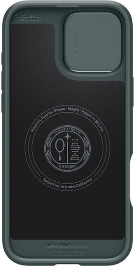 Spigen Optik Armor MagFit Umschlag Rückseite Silikon 2mm Abyss Green (iPhone 17 Pro Max / iPhone 17 Pro / iPhone 16 Pro Max)