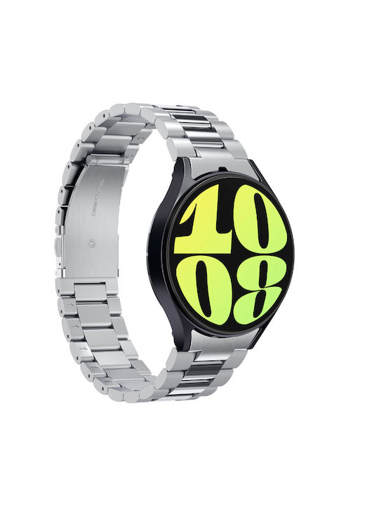 Spigen Modern Fit 316l Λουράκι Ανοξείδωτο Ατσάλι Ασημί (Samsung Galaxy Smartwatch 7, Watch 6 Classic, Watch 6)