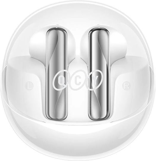 QCY Ailypods Clear In-Ear Bluetooth-Freisprecheinrichtung Kopfhörer mit Ladeetui Weiß