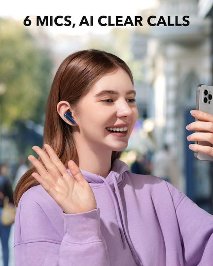 Soundcore by Anker P40i In-ear Bluetooth Handsfree Earphones with Sweat Resistance and Charging Case Blue