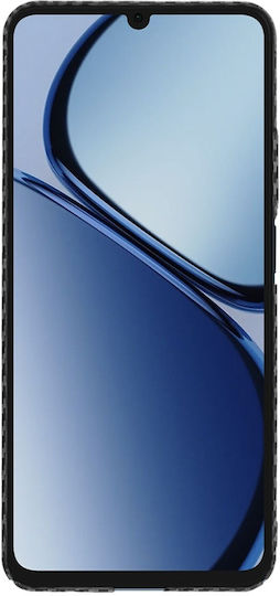 Techsuit Carbonite Fibershell Задна корица Силикон Черен (Realme C63)
