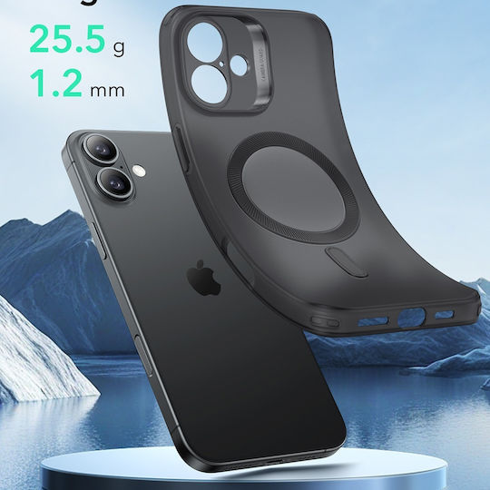 ESR Zero Halolock Back Cover Silicone / Plastic 2mm Black (iPhone 16 Plus)