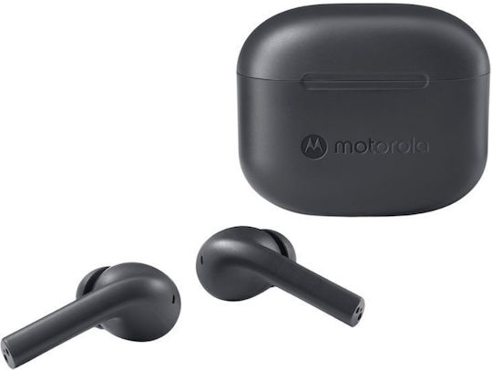Motorola Moto Buds 065 Bluetooth Handsfree Ακουστικά με Αντοχή στον Ιδρώτα και Θήκη Φόρτισης Moonless Night