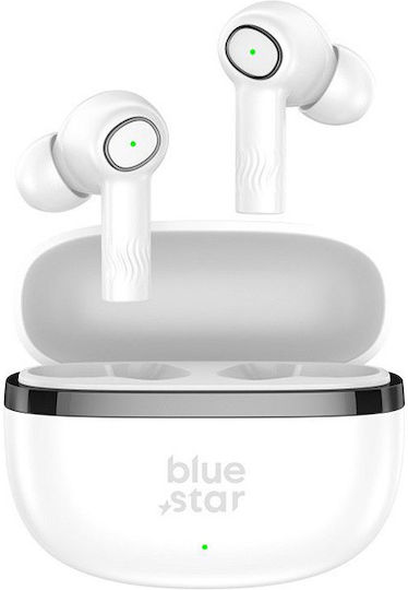 Blue Star AC20C In-ear Bluetooth Handsfree Earphones with Charging Case White
