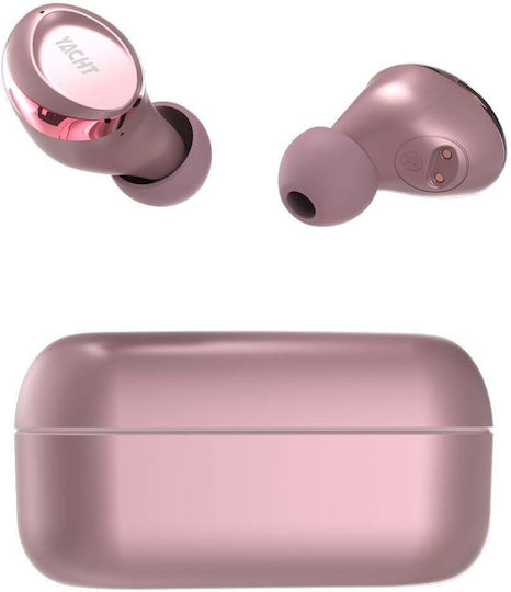 HiFuture YACHT In-Ear Bluetooth-Freisprecheinrichtung Kopfhörer mit Schweißresistenz und Ladeetui Rose Gold