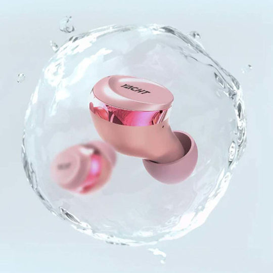 HiFuture YACHT In-Ear Bluetooth-Freisprecheinrichtung Kopfhörer mit Schweißresistenz und Ladeetui Rose Gold