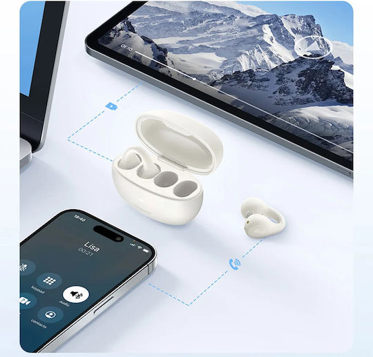 Baseus AirGo AS01 Offenes Ohr Bluetooth-Freisprecheinrichtung Kopfhörer mit Ladeetui Schwarz