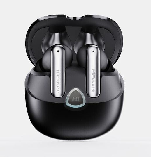 HiFuture Sonicair In-ear Bluetooth Handsfree Ακουστικά με Αντοχή στον Ιδρώτα και Θήκη Φόρτισης Μαύρα