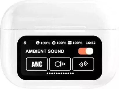 A9 Pro In ear Bluetooth хендсфри Слушалки с Устойчивост на Пот и Кутийка за Зареждане Бял