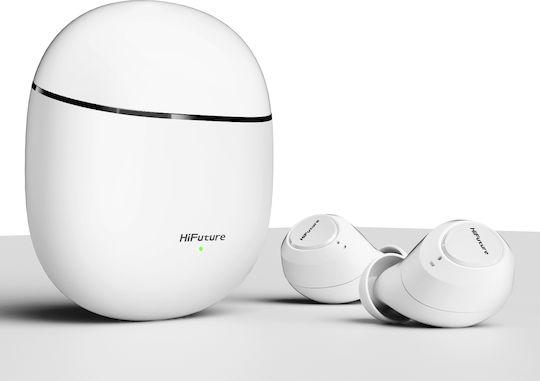 HiFuture Olymbuds3 Bluetooth Handsfree Earphones with Charging Case White