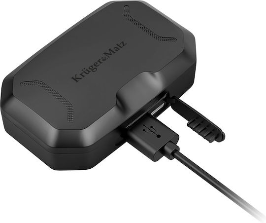 Kruger & Matz M6 Earbud Bluetooth Handsfree Ακουστικά με Θήκη Φόρτισης Μαύρα
