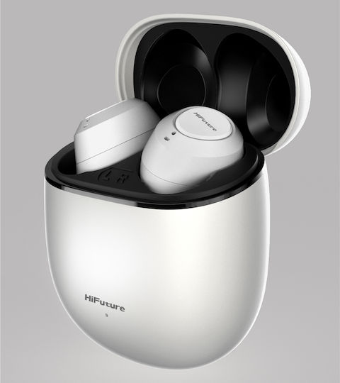 HiFuture Olymbuds3 Bluetooth Handsfree Earphones with Charging Case White