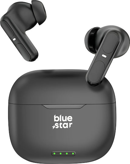 Blue Star BK31 In-ear Bluetooth Handsfree Căști cu Carcasă de Încărcare Negru