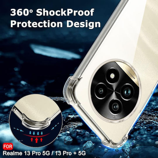 Techsuit Shockproof Clear Back Cover Σιλικόνης Διάφανο (Realme 13 Pro / 13 Pro+)