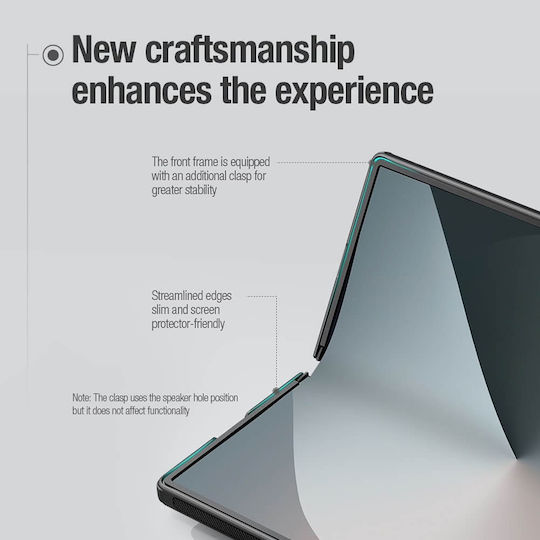 Nillkin Super Frosted Shield Fold Книга Текстил Черен (Galaxy Z Fold6)