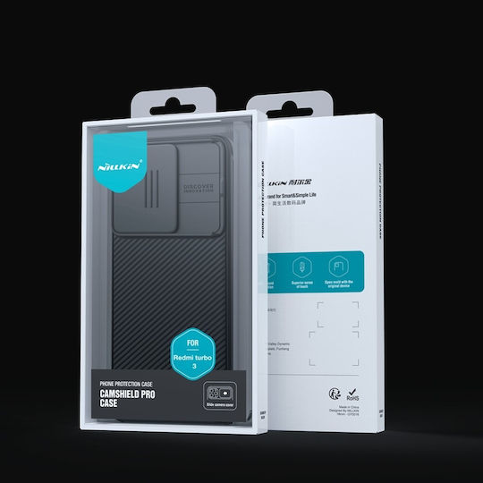 Nillkin CamShield Pro Umschlag Rückseite Kunststoff / Silikon Schwarz (Poco F6)