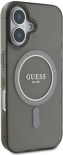 Guess Iml Glitter Back Cover Black (iPhone 16)