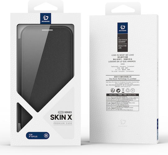 Dux Ducis Skin X Pro Book Δερματίνης Μαύρο (iPhone 16)