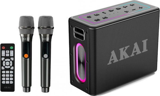 Akai Proffesional Ηχείο Karaoke με Ασύρματα Μικρόφωνα ABTSW-120 Μαύρο