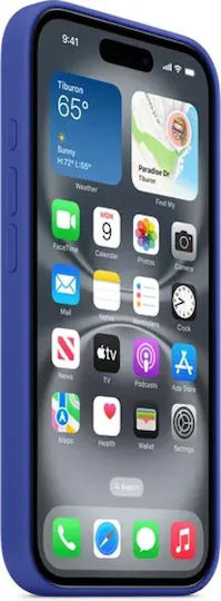 Apple Silicone Case με MagSafe Back Cover Silicone Ultramarine (iPhone 16)