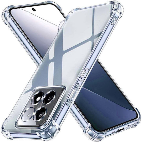 Techsuit Shockproof Clear Umschlag Rückseite Silikon Transparent (Xiaomi 14T - Techsuit)