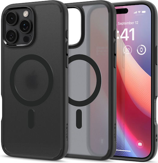 Spigen Ultra Hybrid MagFit Back Cover Πλαστικό 1.2mm Frost Black (iPhone 16 Pro Max)